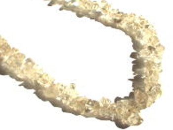 スモーキートパーズ（煙水晶）のネックレスの拡大図