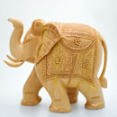 木彫りの象さん（8インチ）